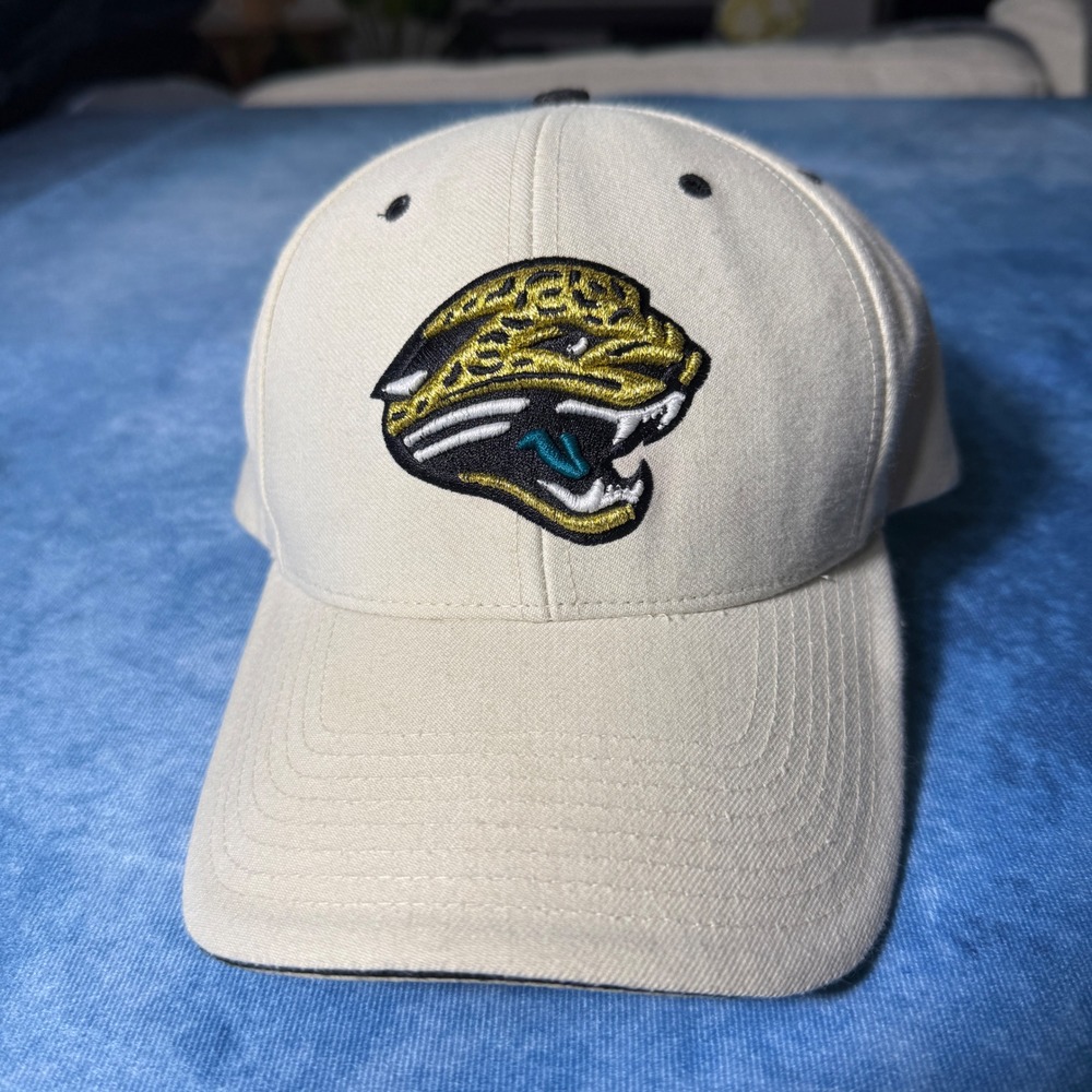 Vintage Y2K Jacksonville Jaguars NFL Logo Athletic Snapback Hat Cap Wool
